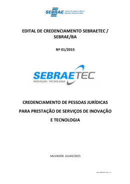 edital de credenciamento sebraetec/sebrae/ba nº 01/2015