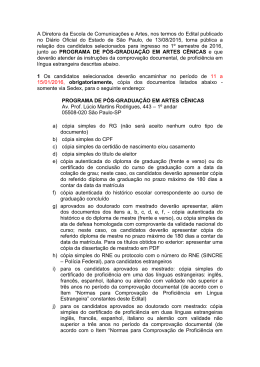 Resultado - ECA - Universidade de S&atilde;o Paulo