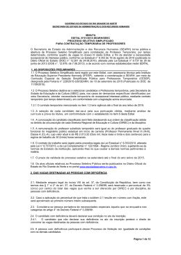 Edital n°01/2015-SEARH/SEEC - Governo do Estado do Rio Grande