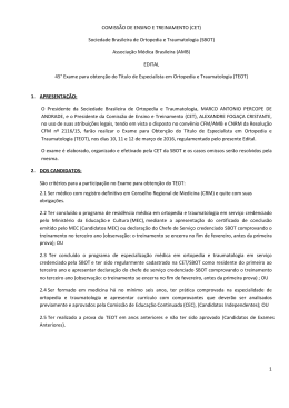 Edital-TEOT-2016 - Sociedade Brasileira de Ortopedia e
