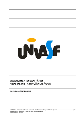 Especifica&ccedil;&otilde;es