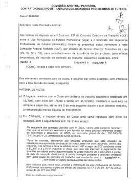 comissão arbitral paritária 1 contrato colectivo de trabalho