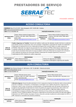 PRESTADORES DE SERVI&Ccedil;O