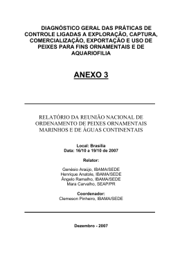 Anexo 3 &ndash; Relat&oacute;rio da Reuni&atilde;o Nacional de Ordenamento