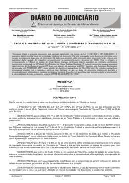 Di&aacute;rio do Judici&aacute;rio Eletr&ocirc;nico