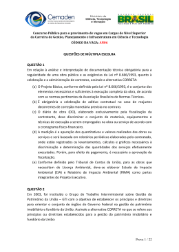 QUEST&Otilde;ES DE M&Uacute;LTIPLA ESCOLHA QUEST&Atilde;O 1 Em