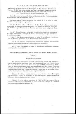 (o LEI N. 11.193 _- DE 13 DE MAIO DE 1.992