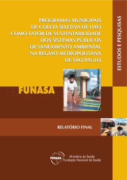 Programas Municipais de Coleta Seletiva de Lixo Como