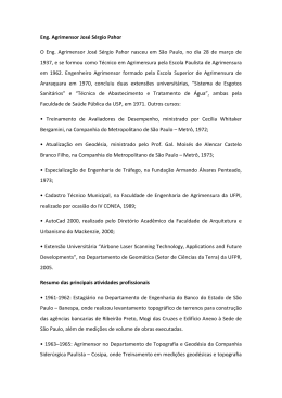 Jos&eacute; S&eacute;rgio Pahor - Crea-SP