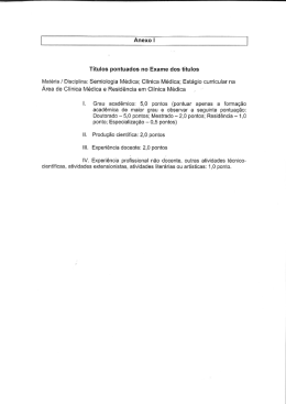 Semiologia e Clínica Médica