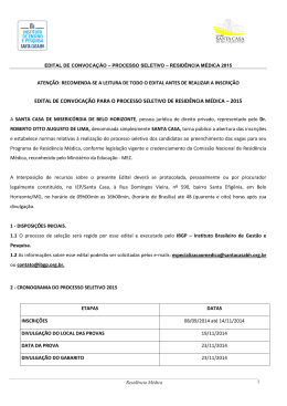 Edital de Convoca&ccedil;&atilde;o para o processo seletivo de - aborl-ccf
