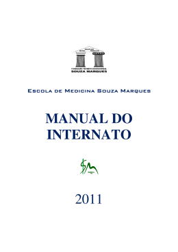 MANUAL DO INTERNATO 2011 - Faculdades Souza Marques