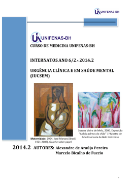 INTERNATOS ANO 6/2 -‐ 2014.2 URG&Ecirc;NCIA