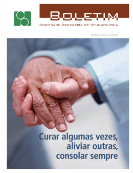 Out/Nov/Dez - Sociedade Brasileira de Reumatologia