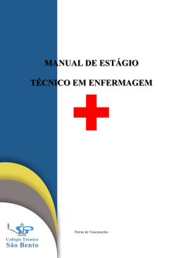 MANUAL DE EST&Aacute;GIO T&Eacute;CNICO EM ENFERMAGEM