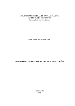 desemprego estrutural na era da globalização