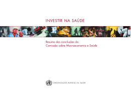 Investir na sa&uacute;de