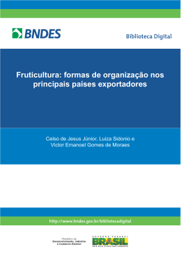 Fruticultura: formas de organiza&ccedil;&atilde;o nos principais pa&iacute;ses