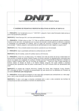 1&ordm; Caderno de Perguntas e Respostas