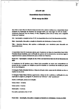 ATA N! 139 Assembleia-Geral Ordinária