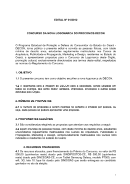 EDITAL LOGOMARCA - Decon - CE
