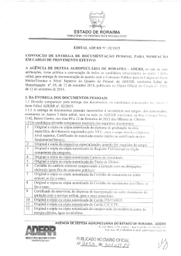 EDITAL ADERR N". 02/2015