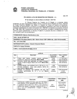 Atas A e B - TRT da 3ª Região