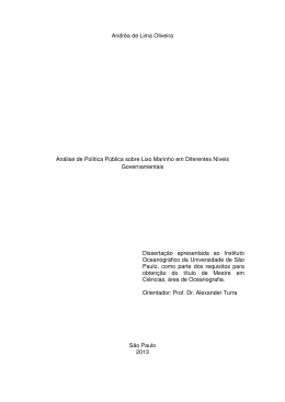 Andréa de Lima Oliveira Análise de Política Pública sobre Lixo