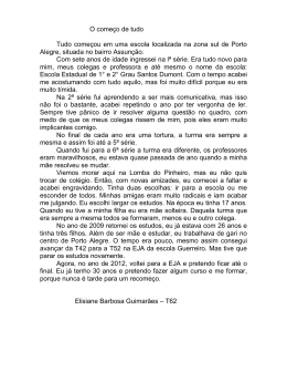 II - Textos escritos pelos alunos