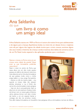 Ana Saldanha um livro &eacute; como um amigo ideal