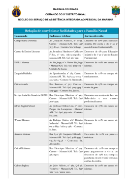 Conv  nios - Marinha do Brasil