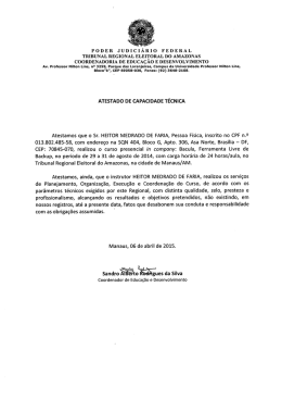 Atestado Capacidade Tecnica TRE Amazonas