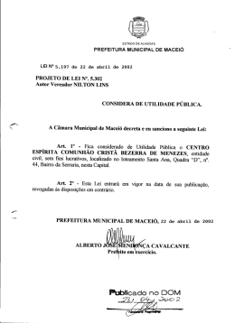 Lei nº 5197 de 22/04/02