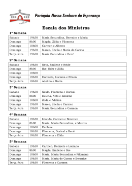 ENCONTROS PARA A 2&ordf; CAMINHADA