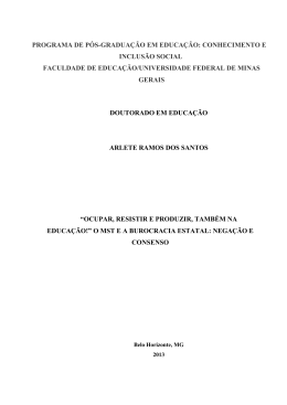 Arquivo em PDF - Dados e textos sobre a Luta pela Terra e a