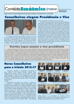 Para ler o Jornal Contexto Econ&ocirc;mico, clique aqui - CORECON-RS