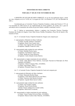 Portaria n&ordm; 289, de 19 de novembro de 2004