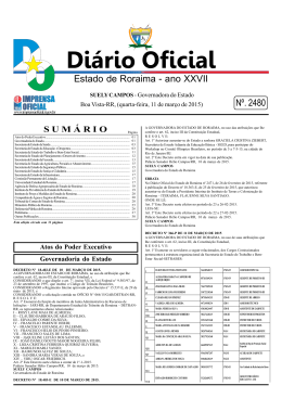 11 - Imprensa Oficial do Estado de Roraima
