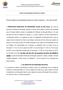 Prefeitura Municipal de Mairipor&atilde;