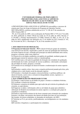 Edital 2015 - Universidade Federal de Pernambuco
