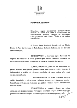 Portaria Tai&oacute; - Corregedoria-Geral da Justi&ccedil;a de Santa Catarina