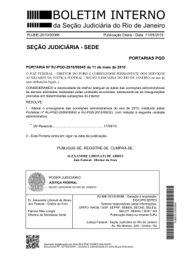 se&ccedil;&atilde;o judici&aacute;ria - sede - Justi&ccedil;a Federal &ndash; Se&ccedil;&atilde;o Judici&aacute;ria do Rio