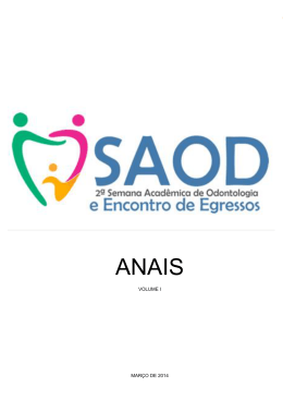 VOLUME I MAR&Ccedil;O DE 2014