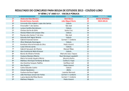 resultado do concurso para bolsa de estudos 2013