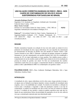 Uso da a&ccedil;&atilde;o corretiva baseada no risco