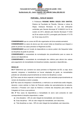 portaria 024 - calculo valor depend&ecirc;ncia e outras