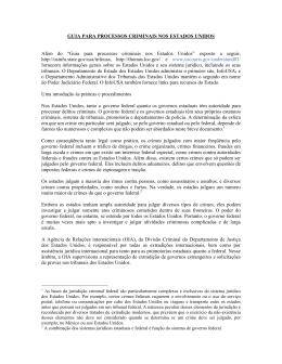 Guia para processos criminais nos Estados Unidos