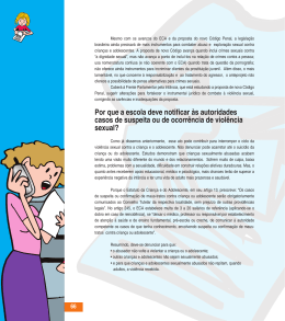 Por que a escola deve notificar &agrave;s autoridades casos de suspeita ou