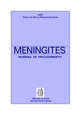 MENINGITES - Direcção