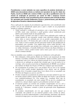 Procedimentos a serem adotados nos casos espec&iacute;ficos de